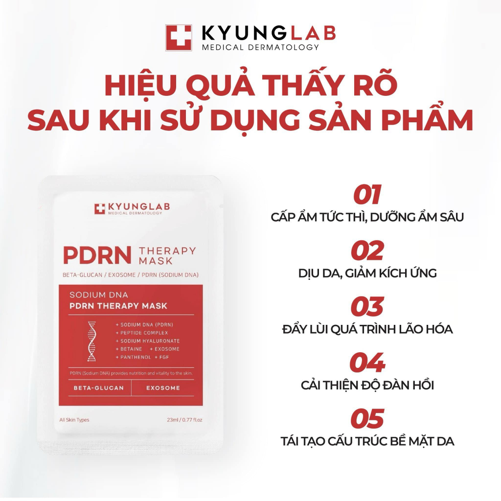 Genuine KyungLab PDRN Mask For Moisturizing And Rejuvenating Skin