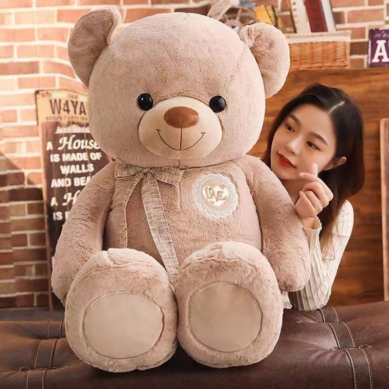 Hug bear doll plush teddy bear doll cute teddy bear girl to sleep hug