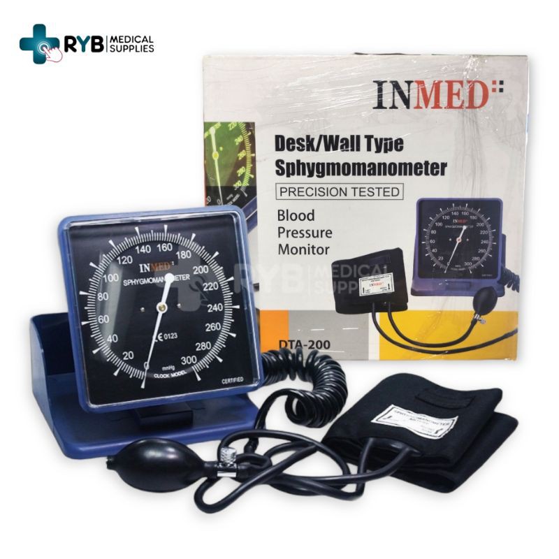 Inmed & TopCare Desk or Wall type BP Apparatus with Large Dial Blood