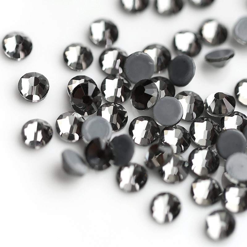 SS16 SS20 Gray/Black Diamond Hot-fix Rhinestones 1440pcs/pack Crystal ...
