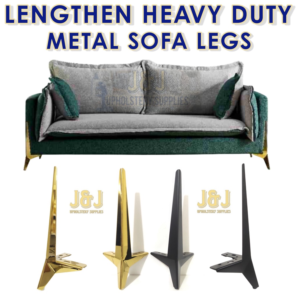 15cm Lengthen Heavy Duty Metal Sofa Legs,Metal for Sofa Feet Gold