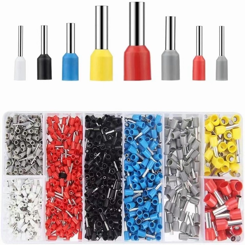 1200pcs Wire Ferrules Insulated Crimp Pin Terminal Kit For Electrical