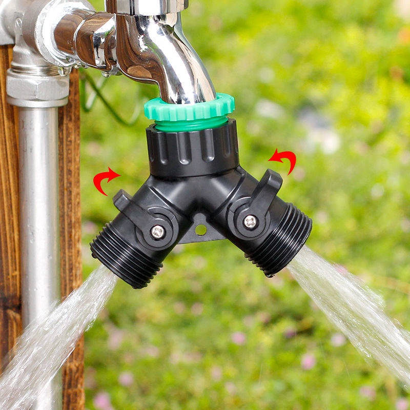 Faucet With Valve Two-Channel Water Separator 4 Points 6 Threaded Quick ...