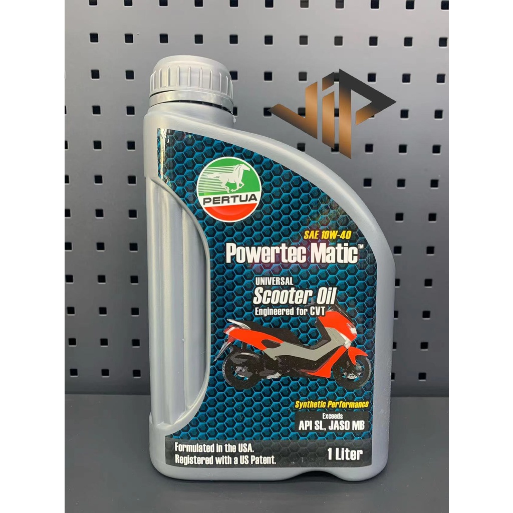 PERTUA MOTO POWERTEC MATIC MOTORCYCLE SCOOTER OIL 10W-40 800ML / 1 L ...
