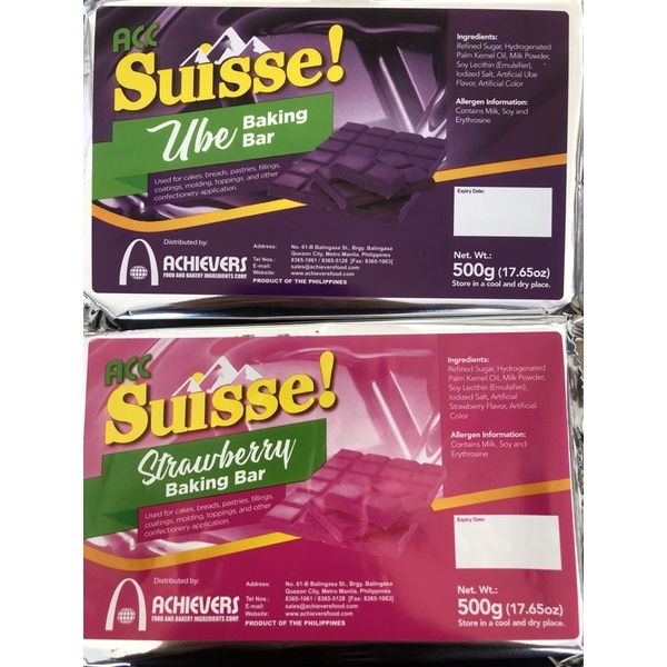 ACHIEVER UBE AND STRAWBERRY CHOCOBAR | Shopee Philippines