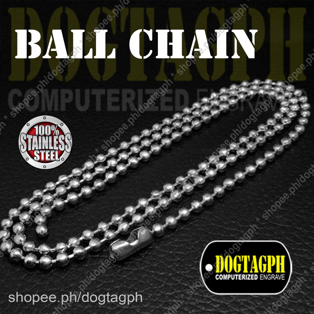 Ball Chain Necklace STAINLESS STEEL Shopee Philippines