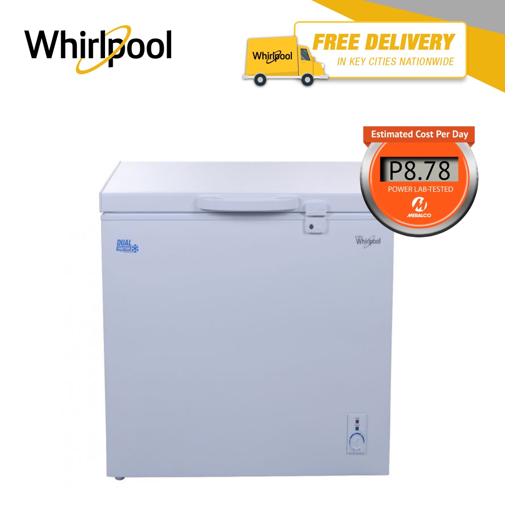 Whirlpool 6 cu. ft. Dual Function Chest Freezer/Chiller with Galvanized