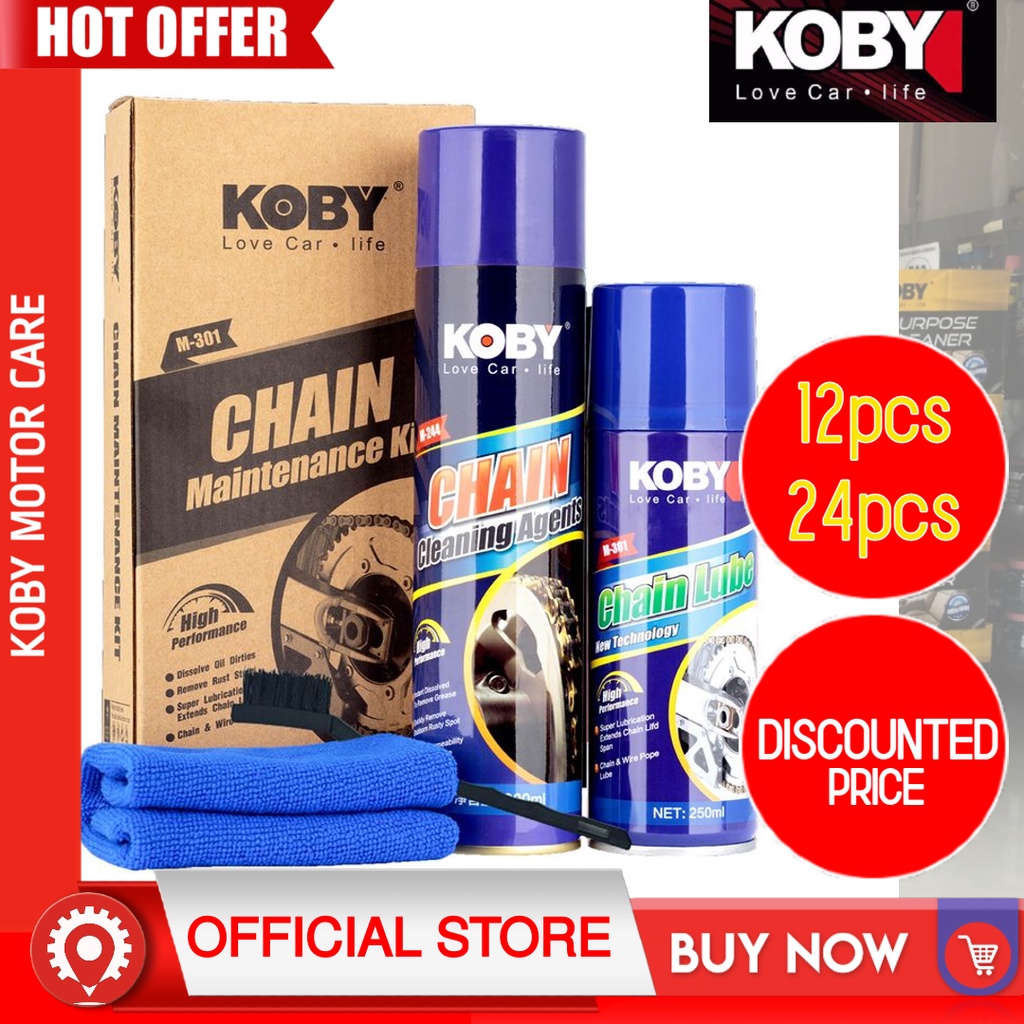 KOBY Chain Maintenance Kit (Chain Lube & Cleaner) Wholesale KBWS1013