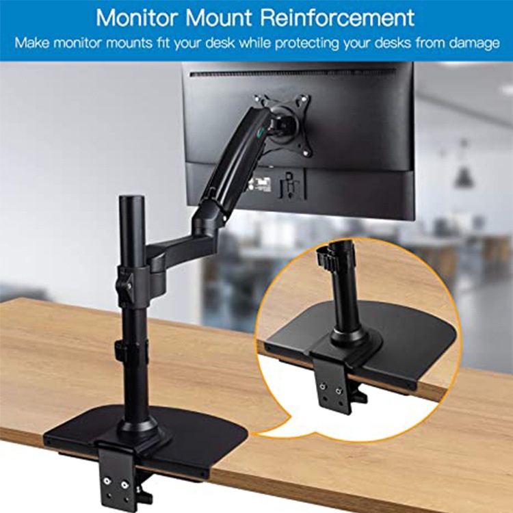 Monitor Arm Reinforcement Plate (Clip-On To Table Leg Pad) | Shopee ...