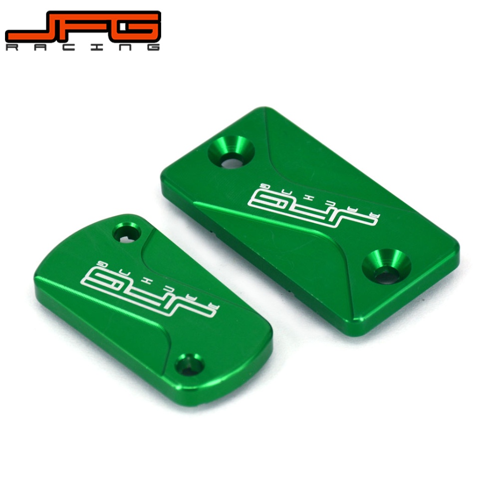 JFG Racing Motorcycle Front Rear Brake Reservoir Fluid Cover Cap For ...