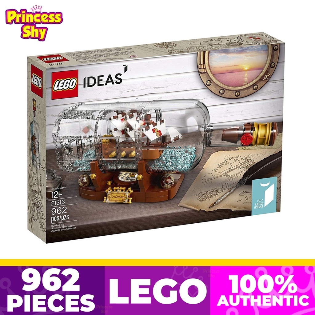 LEGO Ideas Ship in a Bottle 92177 Expert Building Toy 962pcs Shopee Philippines