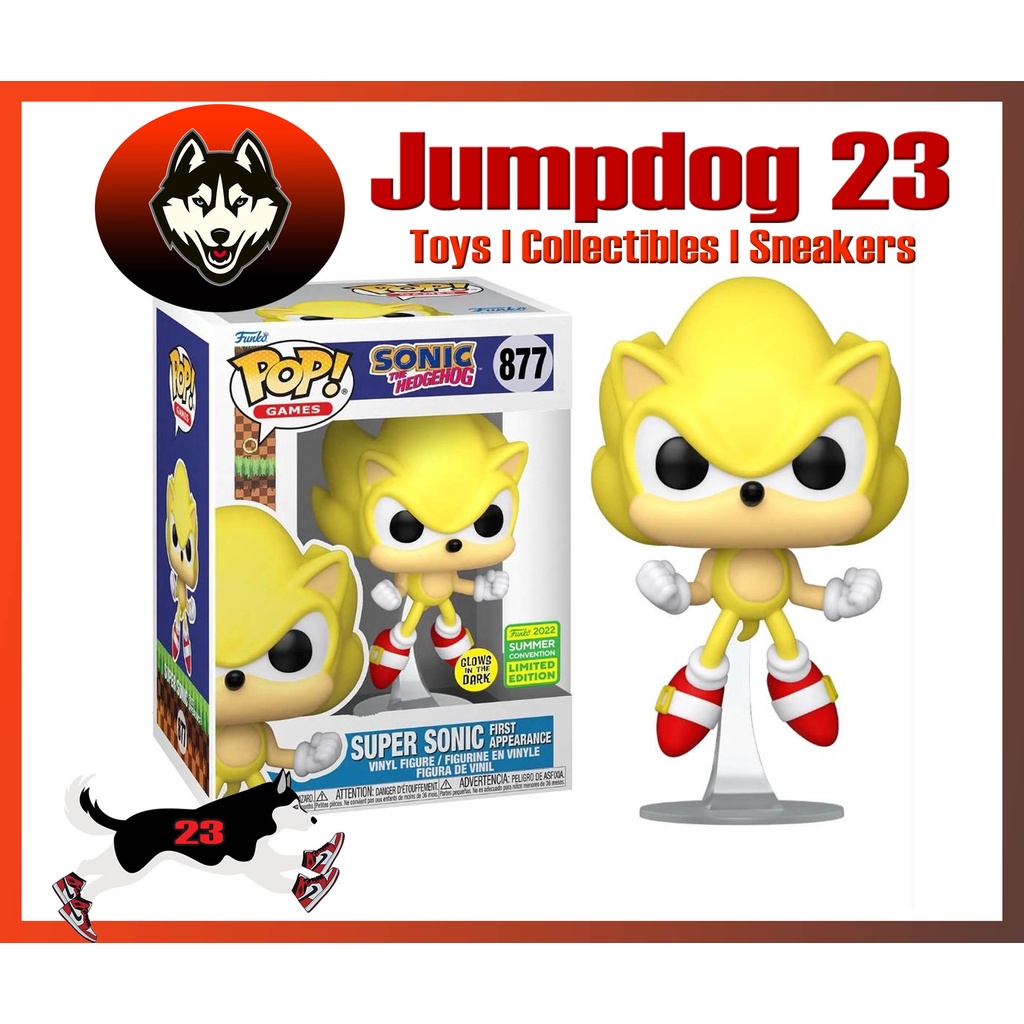 Funko Pop! Games: Sonic- Super Sonic First Appearance​ Vinyl Figure (2022  Summer Convention Limited Edition)