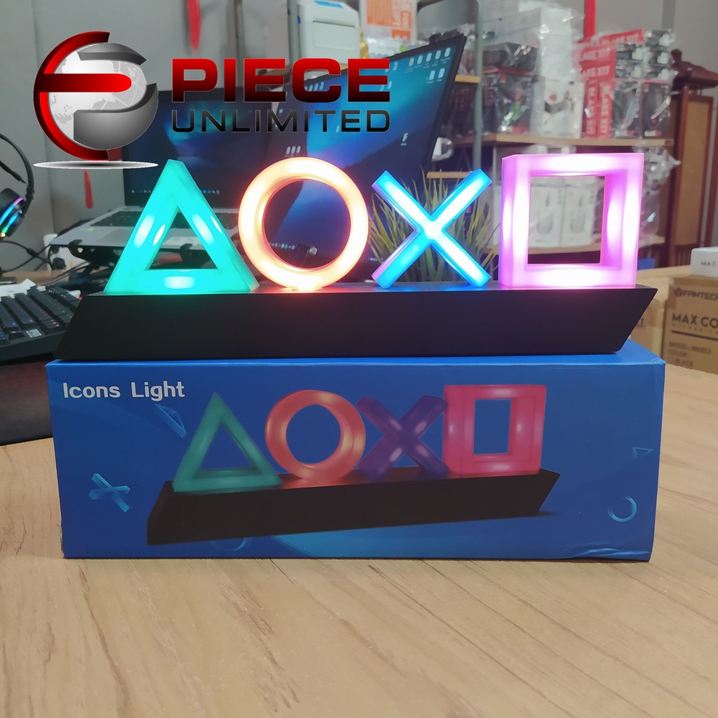 PS Icons Light Button Controls LED Colored Ambient Light | Piece ...