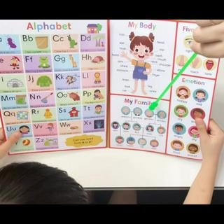 My First Learning Chart and Phonics Chart Set English Words Learning ...