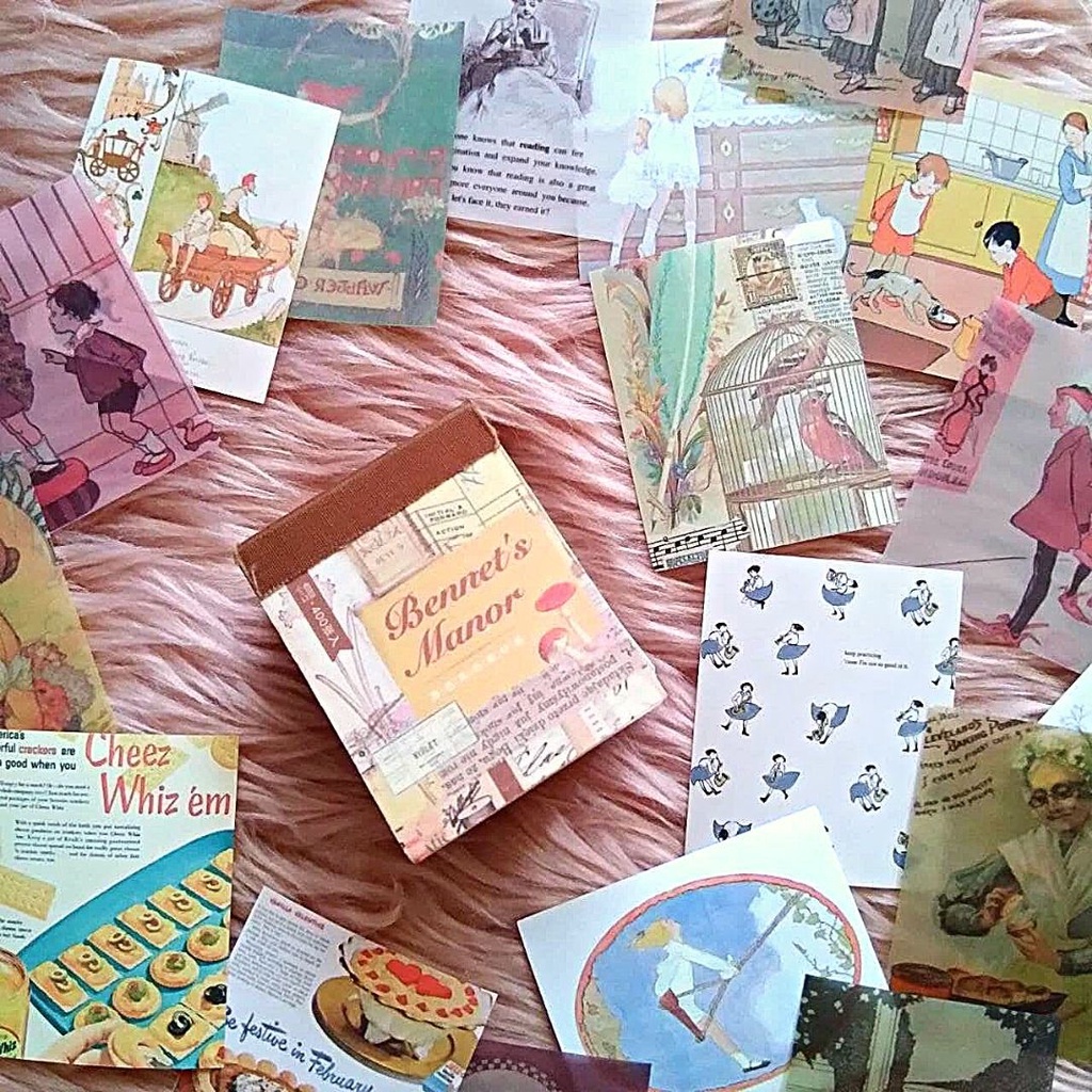 10 pcs. butter paper vintage aesthetic designs E I Holy Crafts and ...