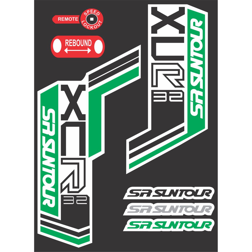 SR Suntour xcr 32 / Customize color ( Fork Decals / Bike sticker fork ...