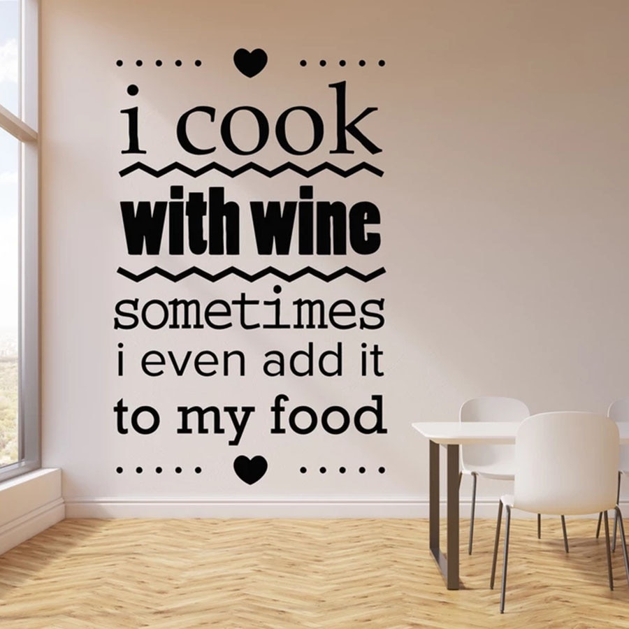 Kitchen Wall Stickers Kitchen Quote Wall Decal Words Housewife Dining ...