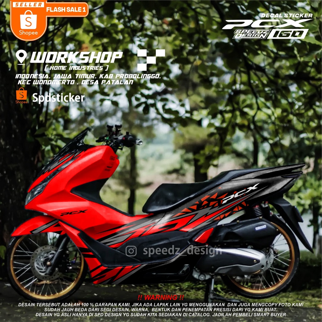 Pcx 160 racing abstract full body sticker decal | Shopee Philippines
