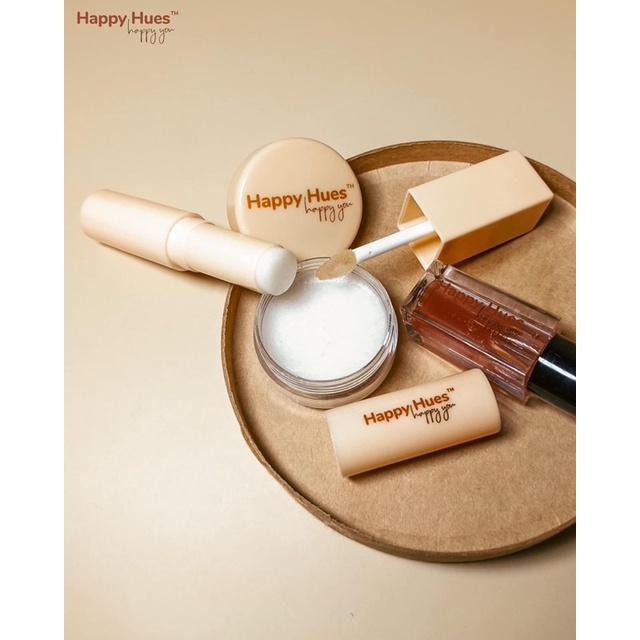 HAPPY HUES HAPPY YOU LIP CARE SET ( LIP SCRUB , LIP BALM and LIP SERUM