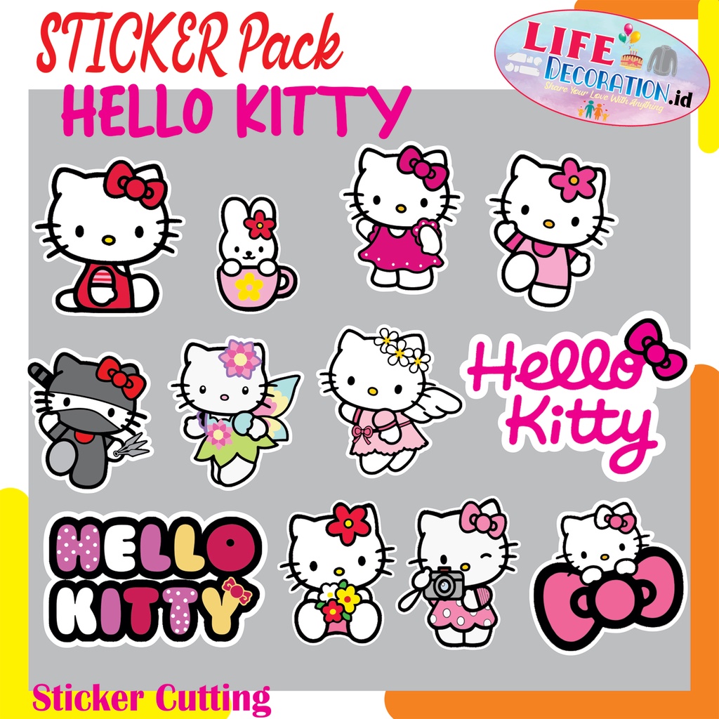 Hello KITTY STICKER/HELLO KITTY STICKER/HELLO KITTY PACK | Shopee ...