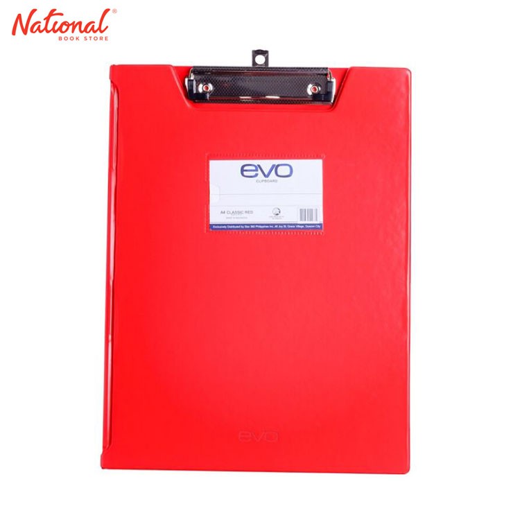 Evo Clipboard A4 W Cover Classic, Red | Shopee Philippines