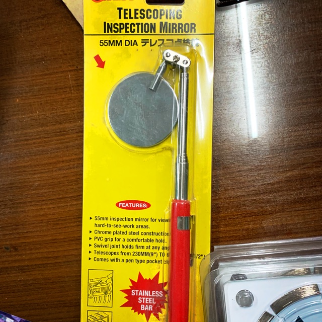 rex telescopic inspection mirror and licota inspection mirror | Shopee ...