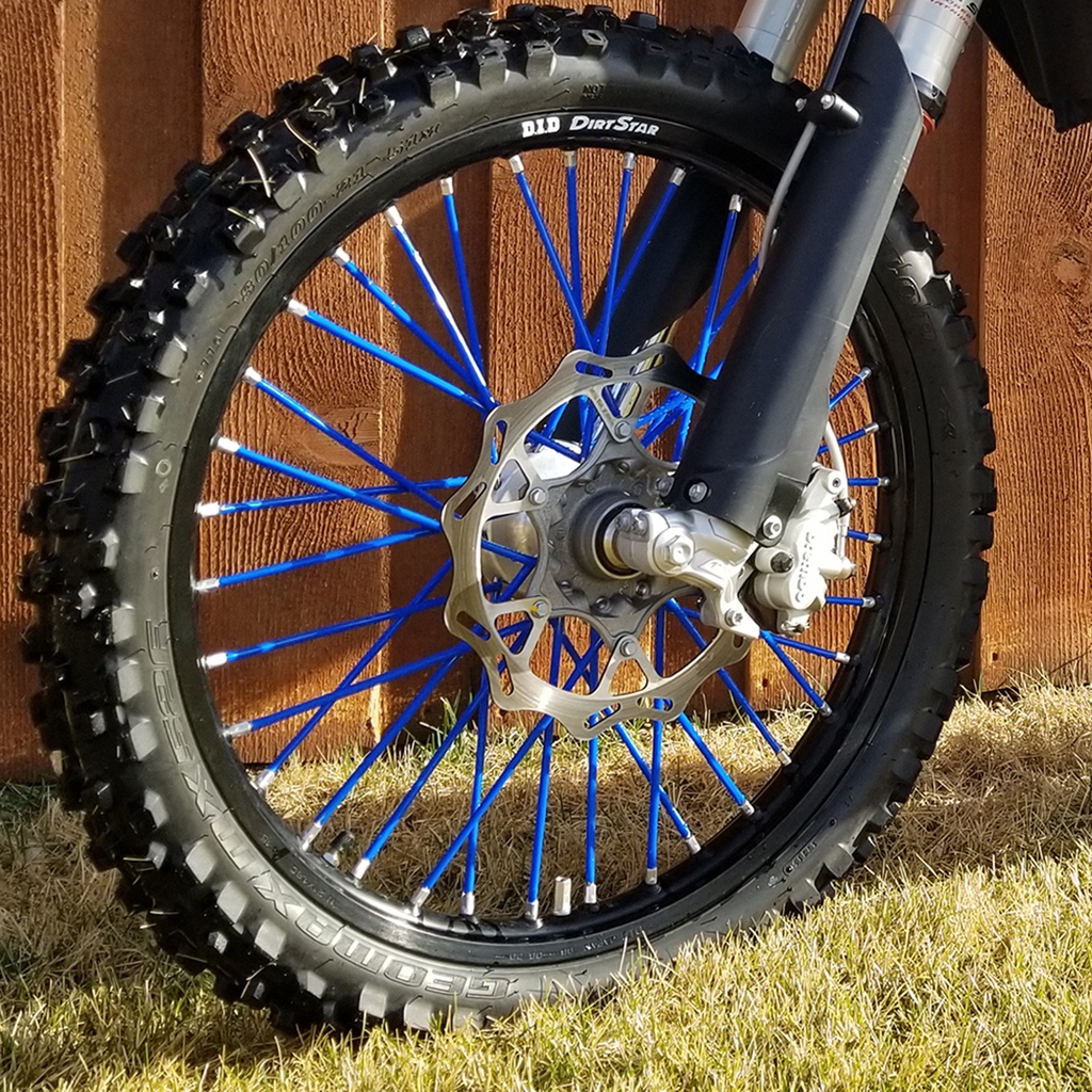 JFG MOTO 72PCS Universal Bicycle Spoke Cover Wheel Spoke Wraps Spoke ...