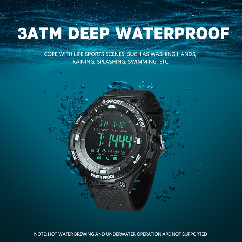 Bostanten Sports Multi Function Digital Waterproof and Shock Resistant Men s Watch