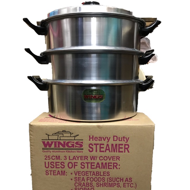 HEAVY DUTY WINGS 25 CM STEAMER / STEAMER / ALUMINUM STEAMER / ORIGINAL WINGS STEAMER 25CM (SMALL