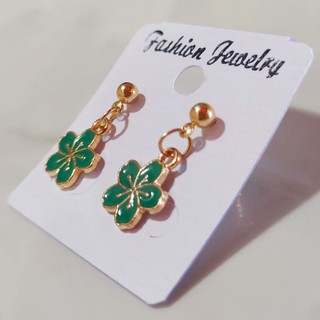 Green Cherry Blossom Sakura Earrings Ear Dangling Jewelry Earring ...