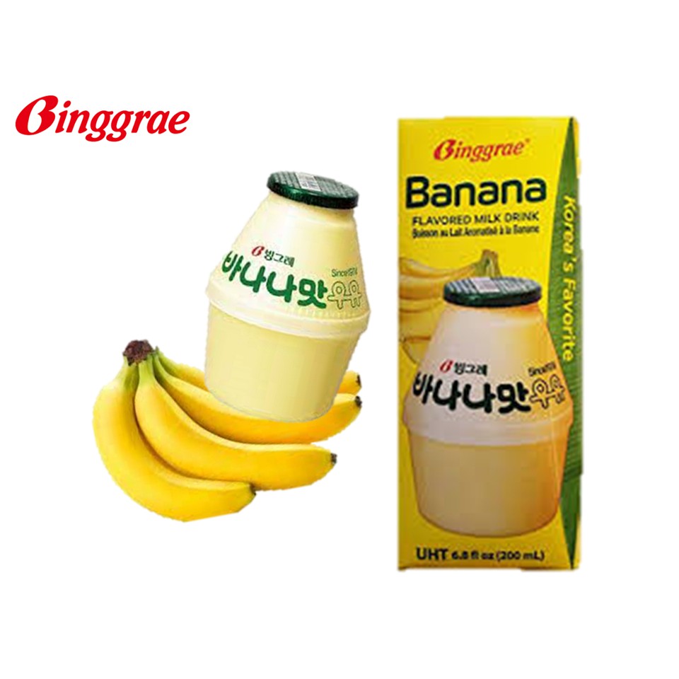 Briggrae Banana Milk Drink (Korean Drink) Shopee Philippines