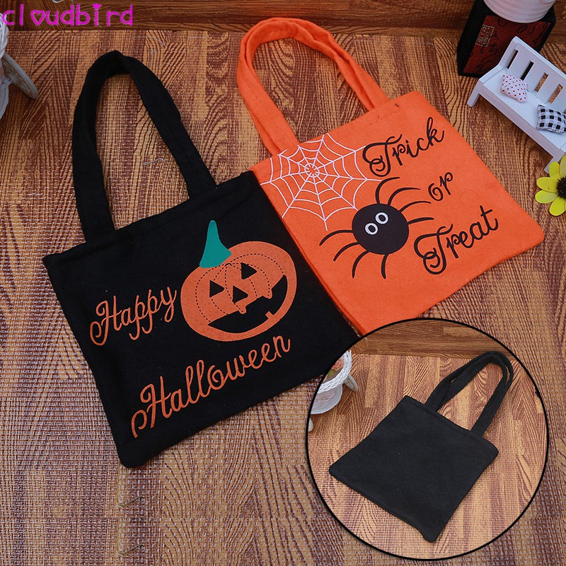 【COD】 Halloween Trick or Treat Bags Favor Gift Bags Halloween Large