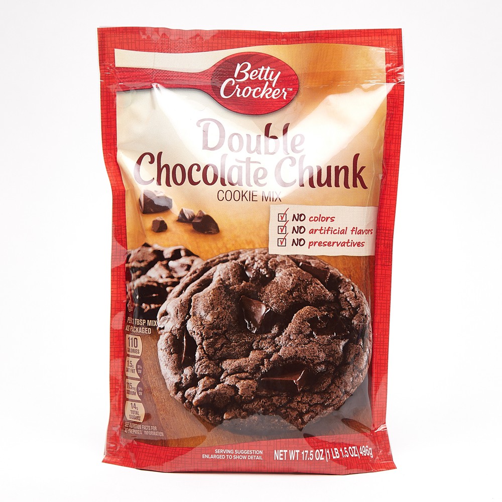 BETTY CROCKER DOUBLE CHOCOLATE CHUNK COOKIE MIX 496 GRAMS | Shopee ...