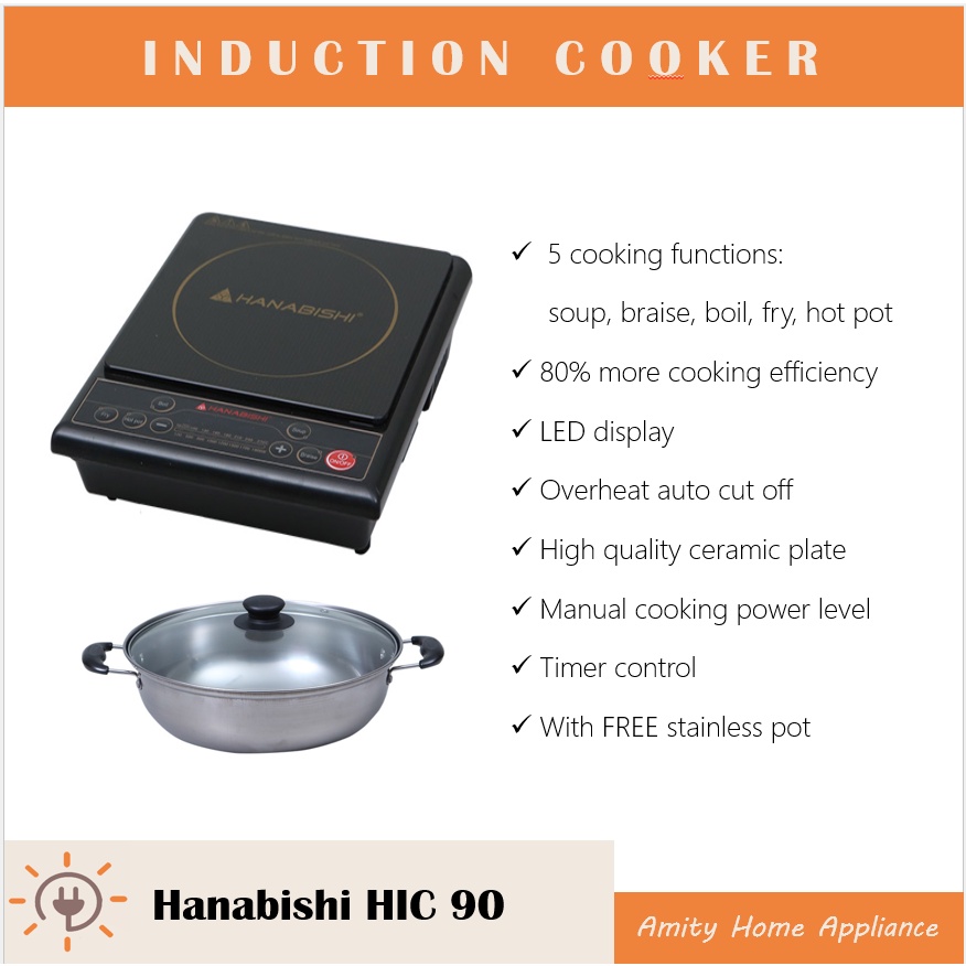 Hanabishi induction cooker discount how to use