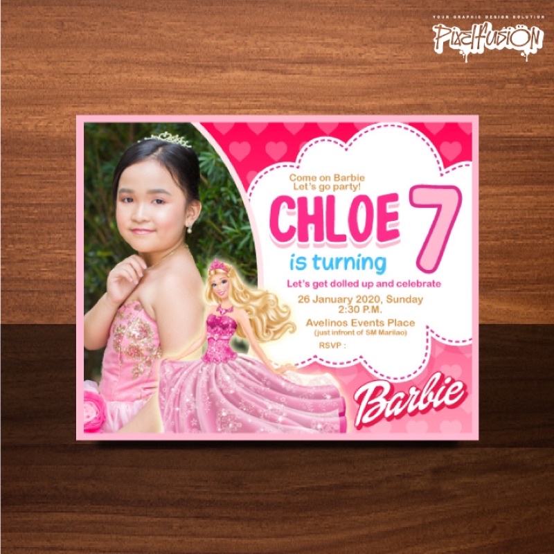 𝗜𝗡𝗩𝗜𝗧𝗔𝗧𝗜𝗢𝗡 𝗖𝗔𝗥𝗗 𝗕𝗔𝗥𝗕𝗜𝗘 𝗗𝗘𝗦𝗜𝗚𝗡 𝗣𝗿𝗲