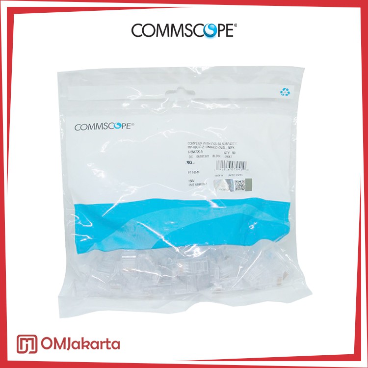 Commscope RJ45 Connector Original UTP CAT 5-50pcs | Shopee Philippines
