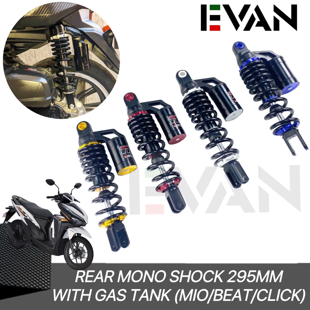 295mm Rear Mono Shock With Gas Tank For MIO Sporty/MIO i 125/MIO Soul i ...