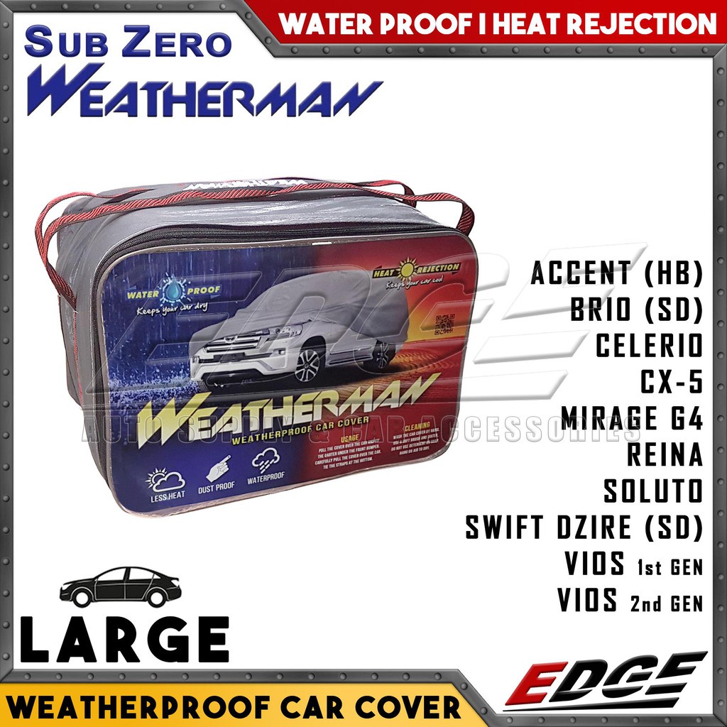 Weatherman Car Cover & Motorcycle Cover Waterproof Heat Resistant