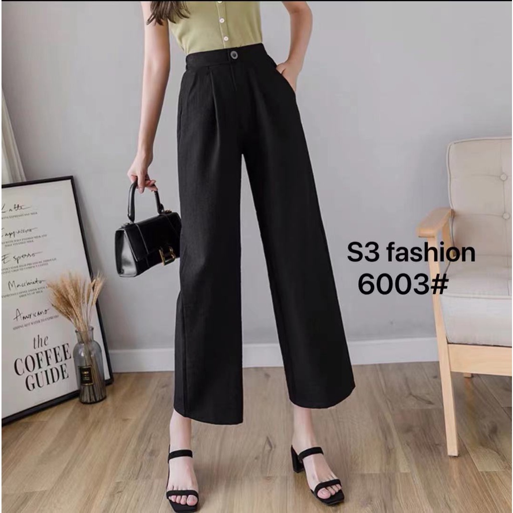 Korean wide leg pants slimming casual trousers for woman thin section