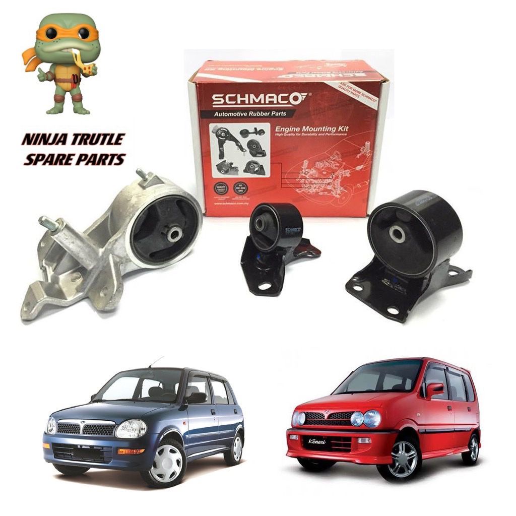 PERODUA KELISA,KENARI AUTO/MANUAL ENGINE MOUNTING KIT SET SCHMACO SPD ...