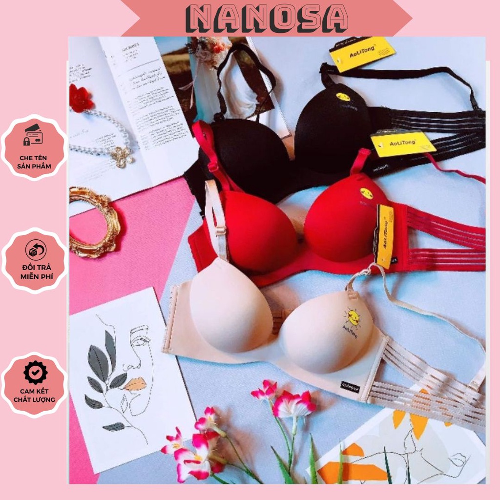 Smiley Face Smooth Latex Bra and Bra with 2.5CM Lift to Push Up Small ...