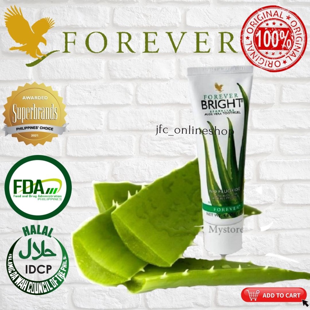 Authentic Forever Bright Sparkling Aloe Vera Toothgel 130g Shopee Philippines 2728