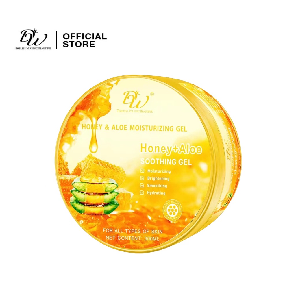 Dw Honey And Aloe Vera Moisturizing Soothing Gel For All Skin 300ml Shopee Philippines