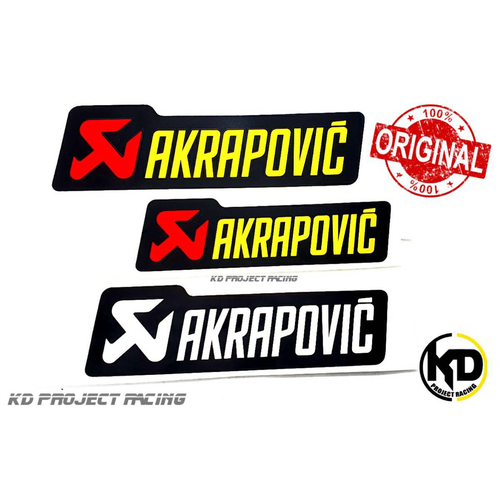 1 Genuine Akrapovic Exhaust Sticker For Xmax Forza Bigbike. | Shopee ...