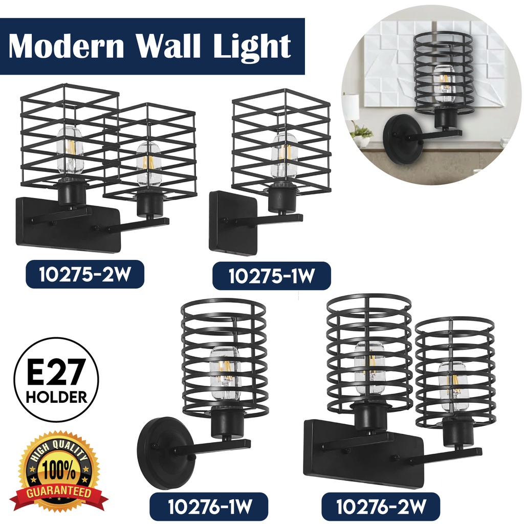 Modern Wall Light for Living and Bed Hall 2W / 1W (FREE NORMAL BULB ...