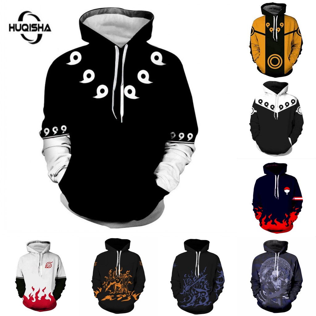 Cosplay Jackets Naruto Anime Hoodies Sweatshirt 3D Printed Men