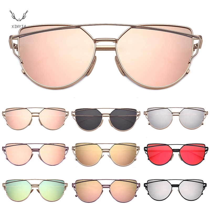 Korean Cat Eye Women Sunglasses Fashion Female Retro Mirror Glasses