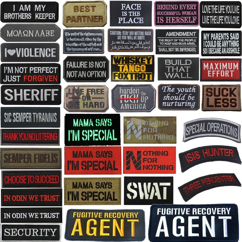 Custom patches SWAT luminous Badges Patches Reflective IR Infrared ...