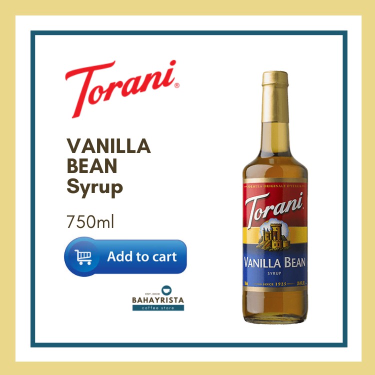 Torani Vanilla Bean Syrup 750ml Shopee Philippines