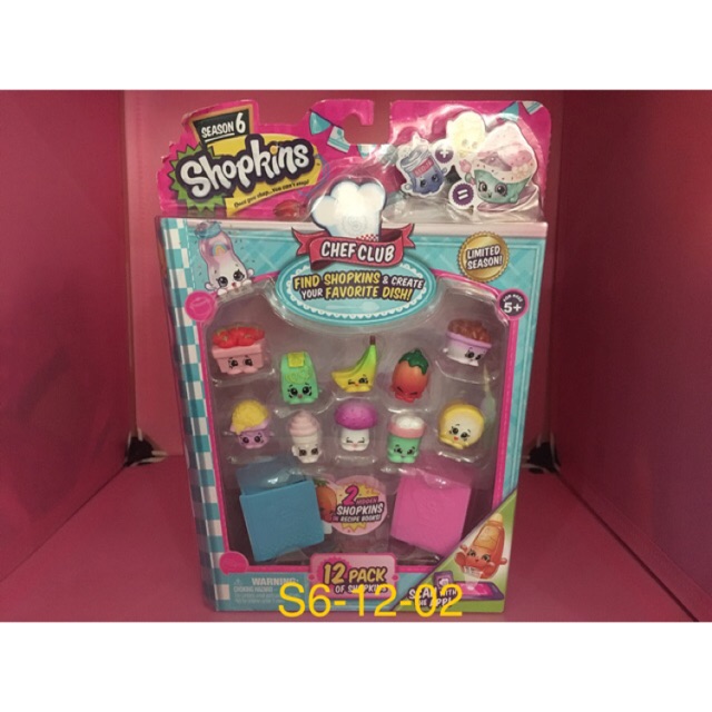 SHOPKINS CHEF CLUB 12 PACK LIMITED SEASON 6